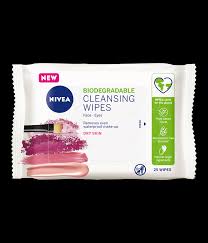 nivea biodegradable cleansing wipes for