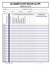 Free Checklist Use This Easy To Use Classroom Behavior