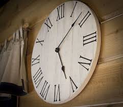 rustic farmhouse clock wall clock large