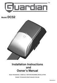 guardian dcs2 installation instructions