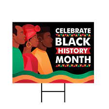 Celebrate Black History Month Sign gambar png