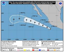 August 26, 2020 storm tracks take huge shifts, both now forecast to hit near new orleans as hurricanes. Tropical Storm Elida Off Mexico Expected To Become Hurricane Before Weakening As It Heads West Honolulu Star Advertiser