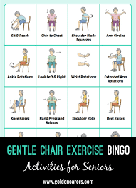gentle chair exercise bingo