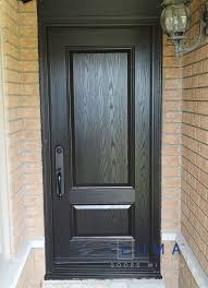 Black Fiberglass Entry Door Luma