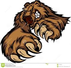 Grizzly Bear Mascot Vector Logo Stock Vector Illustration Of