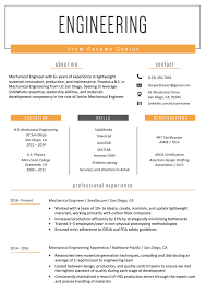 When planning to create a job resume with the right resume format for mechanical engineering, one has to keep in mind the specialization they are targeting. 9 Engineering Resume Examples Templates Resume Genius