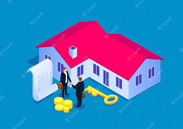 Premium Vector | Signing a contract for house purchase real estate  transaction stock illustration