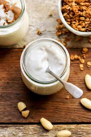 vegan almond milk yogurt full of plants