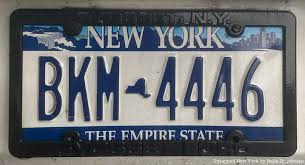 history of the new york license plate