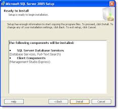 installing sql server 2005 express edition