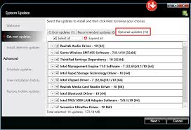 using the lenovo system update tool