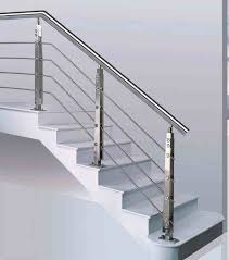 Hasil gambar untuk model tangga besi dan stainless minimalis
