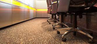 repairing carpet damange left by office