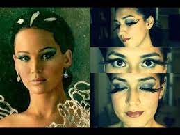 catching fire inspired makeup look