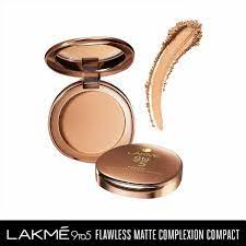 lakme 9 to 5 flawless matte complexion compact melon 8gm all day matte finish
