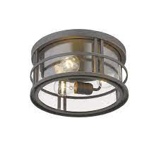 Oil Rubbed Bronze Outdoor Flush Mount