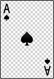 ace of spades playing card ilration