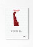 Map of Delaware Golf Courses Great Gift for Husband Golf - Etsy
