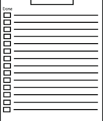 Blank Checklist Template Printable Checklist Template Bucket List