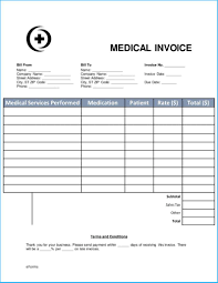 Astounding Medical Invoice Template Free To Design Blank