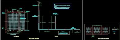 partition detail dwg detail for autocad