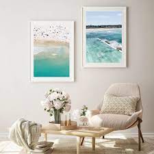 Set Of 2 Beach Prints Framed Wall Art
