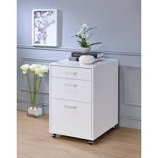 Lateral file cabinet with lock, intergreat white lateral filing cabinet 2 drawer for legal/letter a4 size, locking wide file cabinet with drawers for office home metal. Acme Furniture Coleen High Gloss White File Cabinet A1 Furniture Mattress File Cabinets