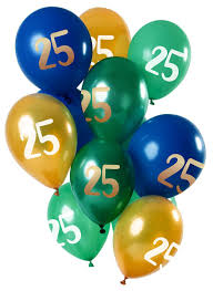 Spruche zum 25 geburtstag 75 geburtstag geburtstag wunsche. 25 Geburtstag 12 Latexballons Grun Gold Party De