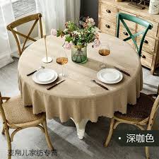 Large Round Tablecloth Fabric Cotton
