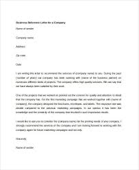 10 Sample Business Reference Letter Templates Pdf Doc Free