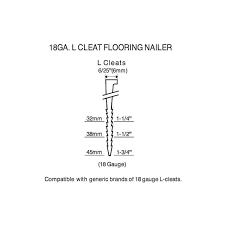 l cleat flooring nailer hd18glcn