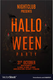 Dark Party Flyer For Halloween