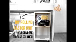 Shop over 670 top under desk storage drawers and earn cash back all in one place. Diy Rolling Castor Unit Under Desk Storage Solution Youtube