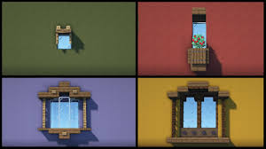 4 window designs in minecraft you