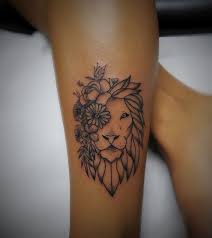 Tatuagem feminina com flores delicadas. Tatuagem De Leao Inspire Se Em 80 Artes Representando O Rei Da Selva