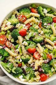 greek pasta salad with broccoli the