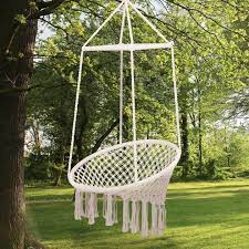 Hammock Chair Beige 1 Seater Garden Chic