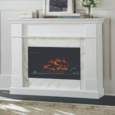 Beaumont 53in White Fireplace Console