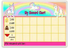 Details About Unicorn Rainbow Reward Chart Potty Training Free Pen Stickers