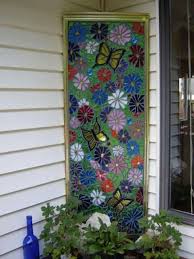 Shower Door Painted As Stained Glass