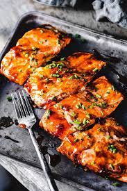 bbq salmon on the grill