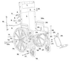 reclining wheelchair parts finder