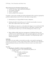 examples of thesis essays examples of a thesis statement for a    