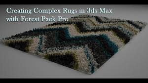 creating rugs with forest pack pro