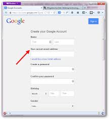 google account with own email address