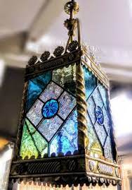 Crafts Stained Glass Hall Lantern