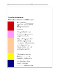 Color Symbolism Powerpoint Graphic Organizer