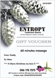 Example Of Personalized Gift Voucher For Christmas Picture Of