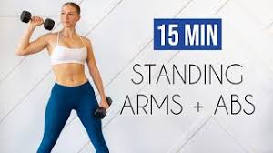 15 min standing arms abs no repeats