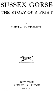The Project Gutenberg Ebook Of Sussex Gorse By Sheila Kaye